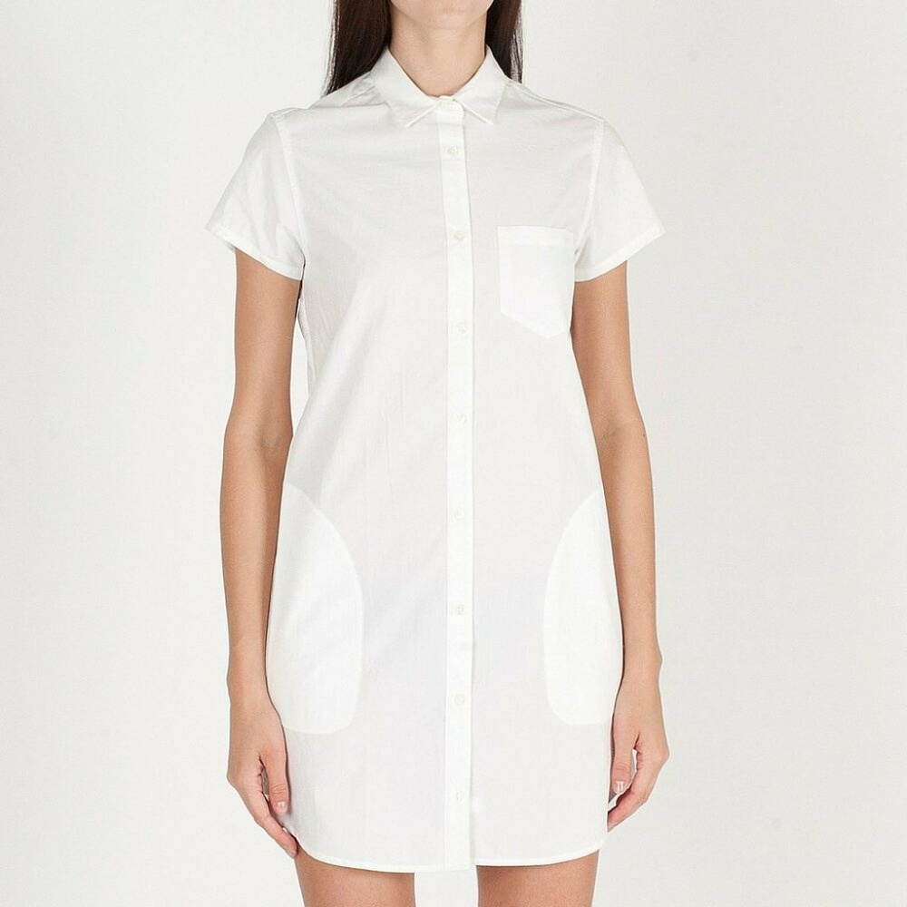 Steven Alan Long Sleeve Cotton Button-Down Dress